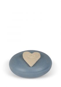 UBVVOT-MN-IHN-H-115 | Hart Blauw Slib Cat/Dog Keepsake | 6x3cm - 0,15L