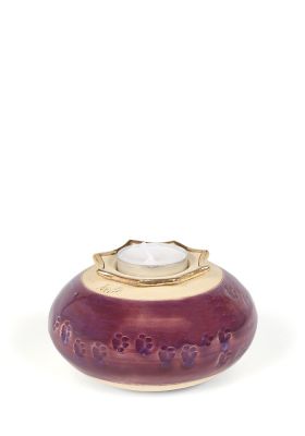 UBVFLOR-IHN-28 | Flora ihnos oval keepsake | Aubergine | 12x8cm - 0,25L