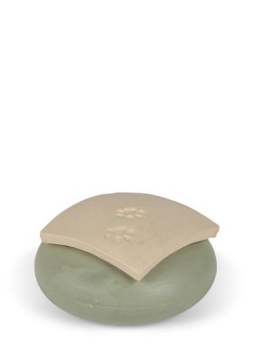 UBVVOT-MN-IHN-V-114 | Green Slib Cat/Dog Keepsake | 6x3cm - 0,15L